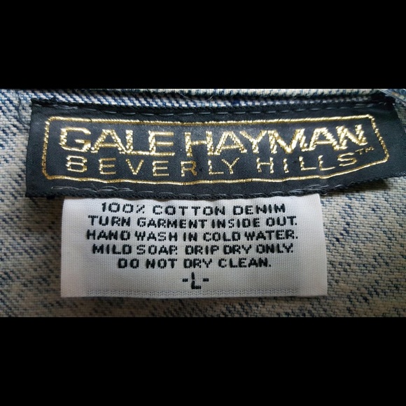 Vintage Oversized Denim Jacket - Gale Hayman - Picture 2 of 8
